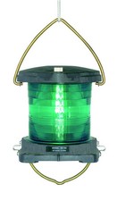 AS767 SIGNAL LIGHT HOISTABLE GREEN  Фонарь судовой сигнальный круговой зеленый одиночный подвесной